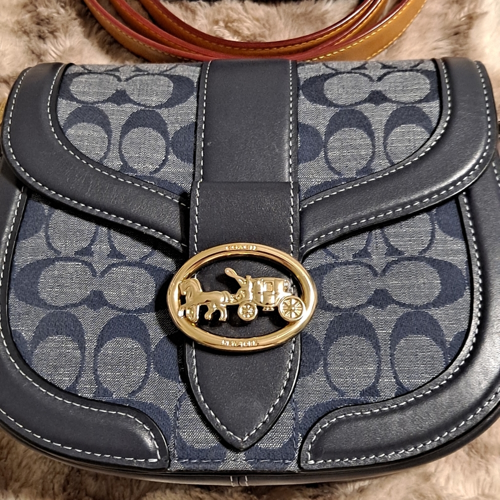 Coach denim bag